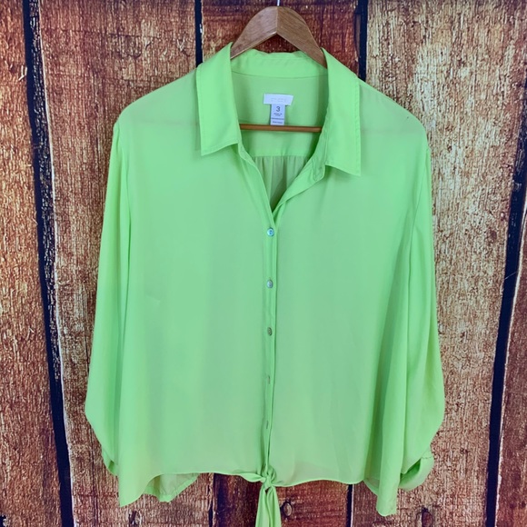 Chico’s sheer blouse - Picture 1 of 5